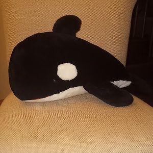 Vintage Sea World Killer Whale Shamu Orca Whale Realistic Stuffed Animal Plush